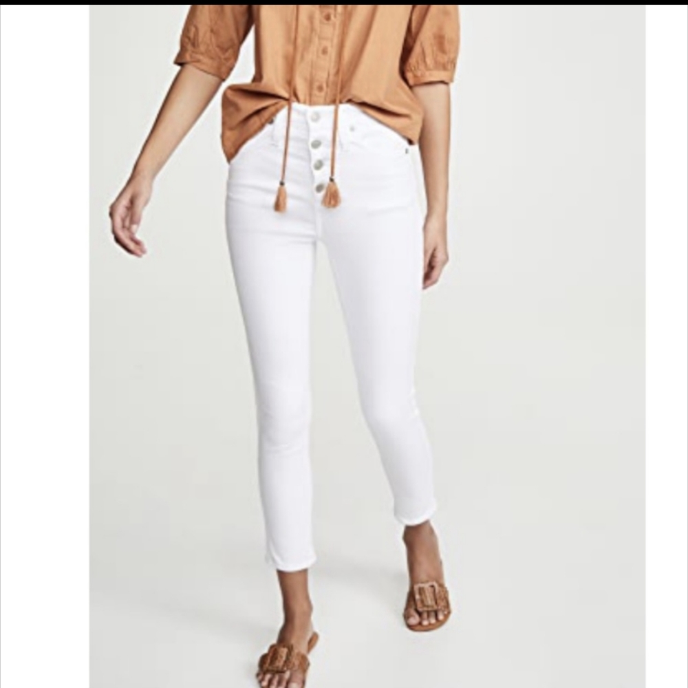 Madewell 10” High Rise Button Front Skinny Jeans